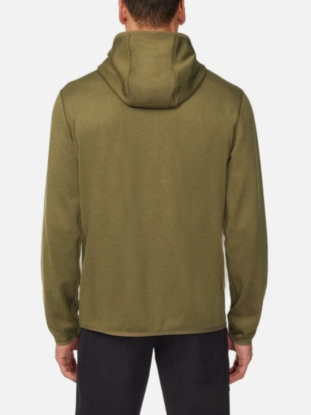 Merrell Men's Full Zip Hoodie Grid Fleece Jacket Moisture Wicking Stretch NEW - Picture 4 of 5